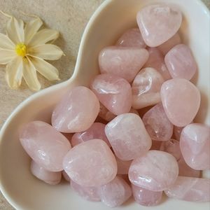 🍒 5 for $11 Rose Quartz (A grade) tumbled crystal